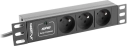 Rack PDU-voedingslijst 10" 1U, 3x FR-stopcontact, 2 m, 16 A, 230 V, zwart