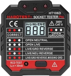 Digitale stopcontacttester Habotest