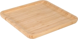 Houten bamboe serveerschaal 25 × 25 cm