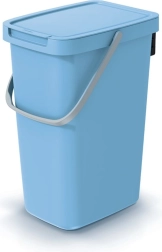 Lichtblauwe afvalbak Systema Q Collect 12 l