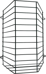 Zij-hooiruif voor konijnen, groot 40 × 35 × 13 cm