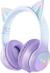 ONIKUMA gamingheadset (blauw/paars)