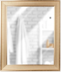 Gouden wandspiegel, rechthoekig 49,5 × 59,5 cm