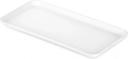 Witte rechthoekige serveerschaal 29,5 × 15 cm