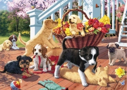 Puzzel Puppies 1000 stukjes DINO