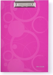 NEO COLORI schrijfonderlegger met metalen klem roze