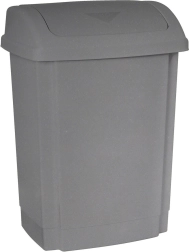 Klepprullenbak 25 l, grijs