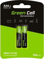 Oplaadbare batterijen 2x AAA HR03 950mAh