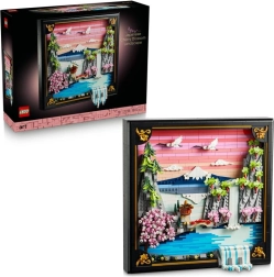 LEGO Art landschap met kersenbloesems – 3D Japanse wanddecoratie