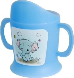 Babybeker met tuit 150 ml ZON, plastic, mix van kleuren