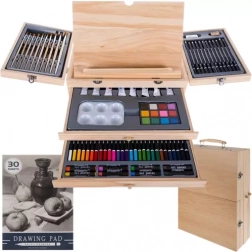 Schilderkoffer met ezel, 83-delige set MAALEO