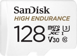 SanDisk MicroSD-kaart High Endurance 128 GB voor bewakings- en dashcams