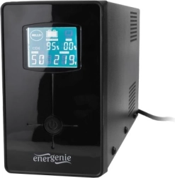 Line-interactive UPS noodstroomvoorziening 850 VA met LCD, USB en 2× IEC – Energenie