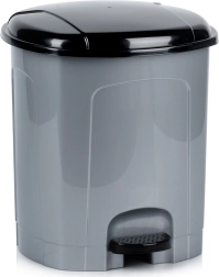 Kunststof pedaalemmer 11,5 l – grijs