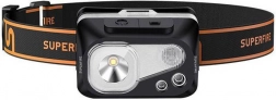 Hoofdlamp Superfire met USB-opladen 320lm