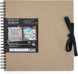 Creatief album bruin 30,5 x 30,5 cm
