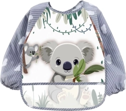 Waterdichte kinder slab met lange mouwen KRUZZEL met zak – koala