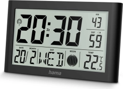 Elektronische wandklok Martinique zwart
