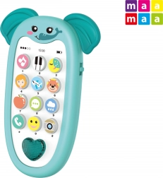 Maamaa kindertelefoon met olifant met effecten 13,5 cm
