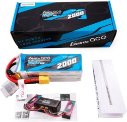 Gens Ace hoogspannings-LiPo-accu 2000 mAh 22,8 V 60C 6S met XT60-connector