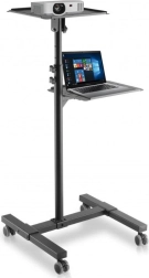 Mobiele metalen tafel voor projector en laptop
