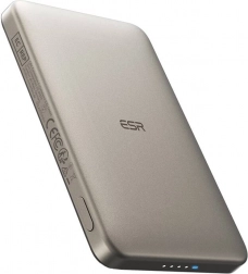 magnetische powerbank esr qi2 magslim 5000 mah zandkleur