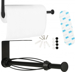 Zwarte houder voor keukenpapier