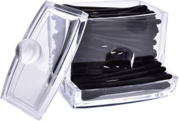 Elegante transparante dispenser voor wattenstaafjes van acryl