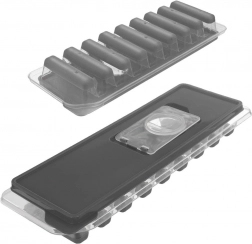 Siliconen ijsblokjesvorm met deksel 26,5 × 9,5 cm