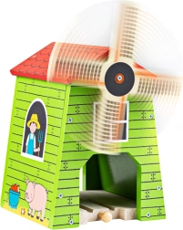 houten windmolen voor Bigjigs Rail treinbaan