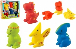 Set van combineerbare spuitende bad-dino’s LITTLE HERO MIX 'N MATCH