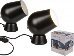 Metalen tafellamp zwart