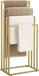 staande handdoekdroger met 4 armen – goud