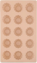 Siliconen vorm voor koekjes en pralines bloem, beige 28 × 17 × 2,8 cm