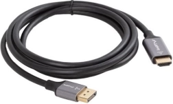 DisplayPort-naar-HDMI-kabel 1,8 m 4K zwart‑zilver