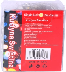 Batterij-lichtgordijn 3M - warm wit