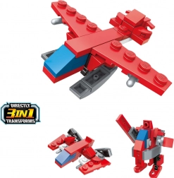 Qman bouwset Brandweervliegtuig 3in1