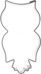 Metalen uitsteekvorm uil 7 cm