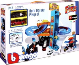 Bburago downhill autogarage met afdaling en lift 1:43