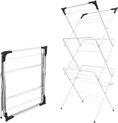 Opvouwbaar Verticale Droogrek voor Wasgoed
