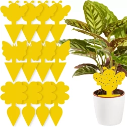 Gele plakkerige insectenvallen 12 stuks