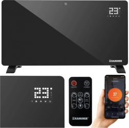 Glazen elektrische radiator KAMINER ZELVA met Wi‑Fi en afstandsbediening 2500 W