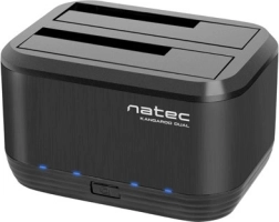 HDD-dockingstation Natec Kangaroo Dual voor SATA 2,5'' + 3,5'' USB 3.0