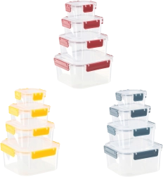 Set voedselbewaarbakjes met deksels en afdichting - 4 stuks