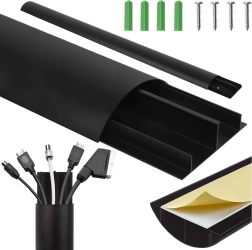 Aluminium afdeklijst zwart