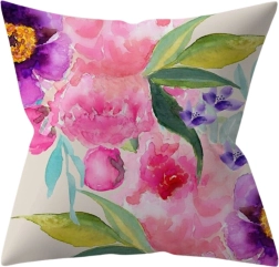 Decoratieve kussenhoes met bloemen - patroon IV