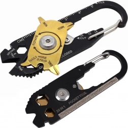 Karabijnhaak voor sleutels multitool