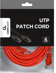 Netwerkpatchkabel Cat. 6 UTP 5 m rood