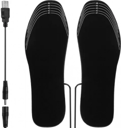 Verwarmde USB-schoeninlegzolen, op maat te knippen 41–46