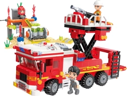 QMAN Mine City brandweer tankwagen met platform